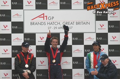 Podium sprintrace A1GP Brands Hatch